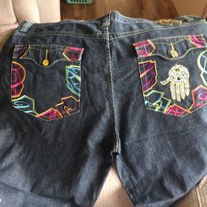 Miskeen Originals Jeans Shorts 44 Hamsa Hip Hop